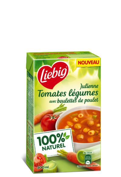 Liebig 500ML Soupe de poulet avec pâtes