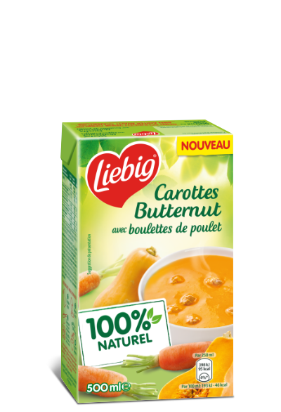 Liebig 500 ml Carottes butternut avec boulettes de poulet