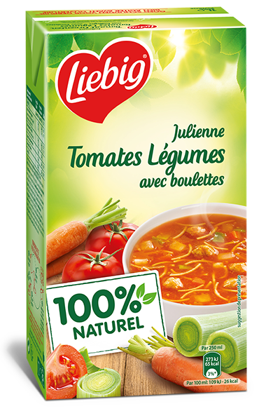 Liebig Julienne tomates légumes boulettes