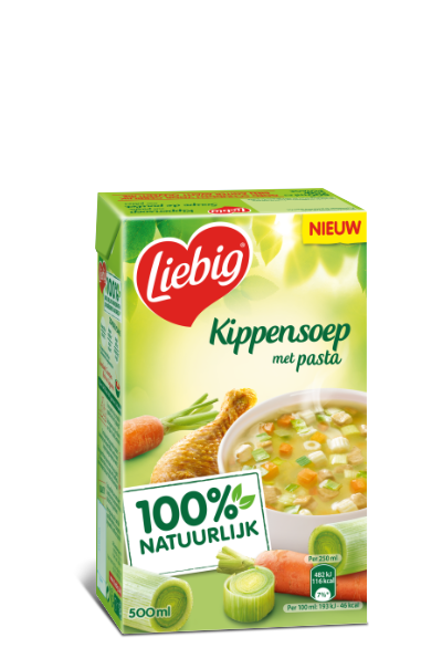 Liebig Kippensoep met pasta